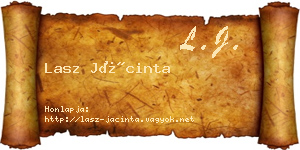 Lasz Jácinta névjegykártya